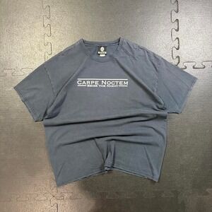 Jinx Carpe Noctem Seize The Night Vintage Y2K Faded Black Video Game T-Shirt XL